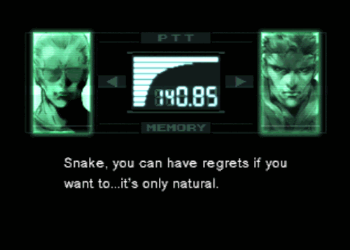 Solid Snake Regrets